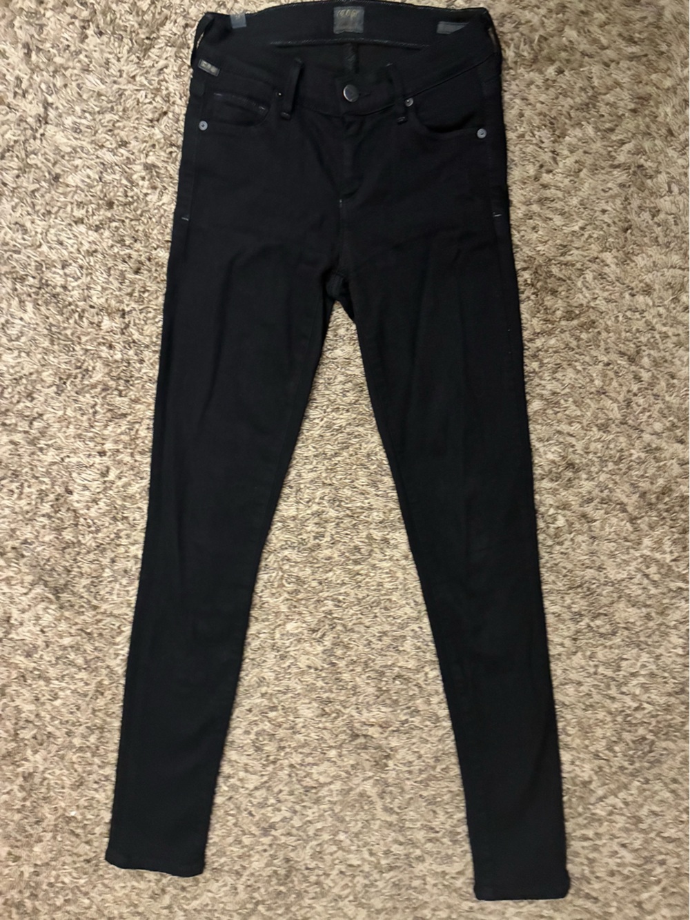 Citizens of humanity black jeggings sz 24 black jeans